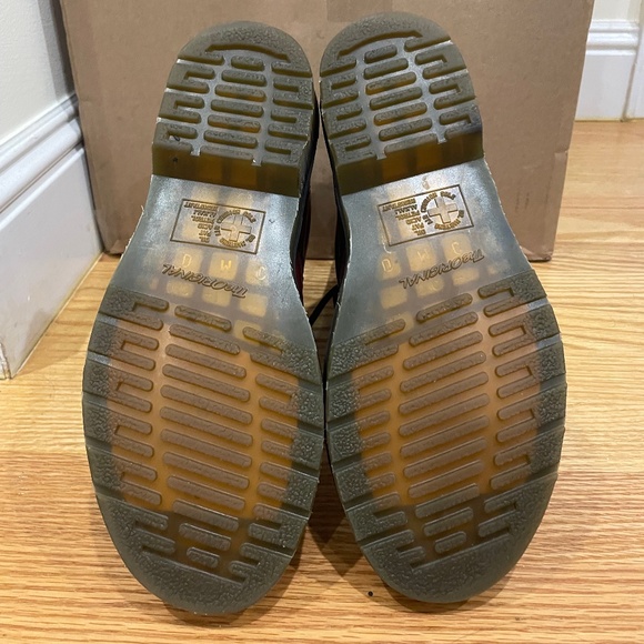 Dr. Martens Burgundy 1460 Smooth Leather Lace Up Boots - Picture 6 of 7